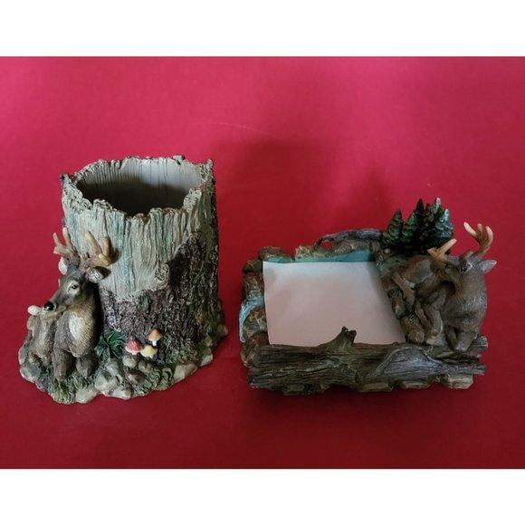 Reindeer Themed Pen and Note Holder Set - Picture 3 of 12